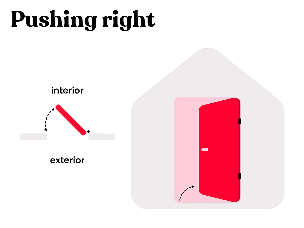 Full Steel and Stainless Steel Front Door H207 x W100 cm - Smoked Glass - Anthracite and Oak Effect - 55 mm Thickness - Right Push - BRAGA
