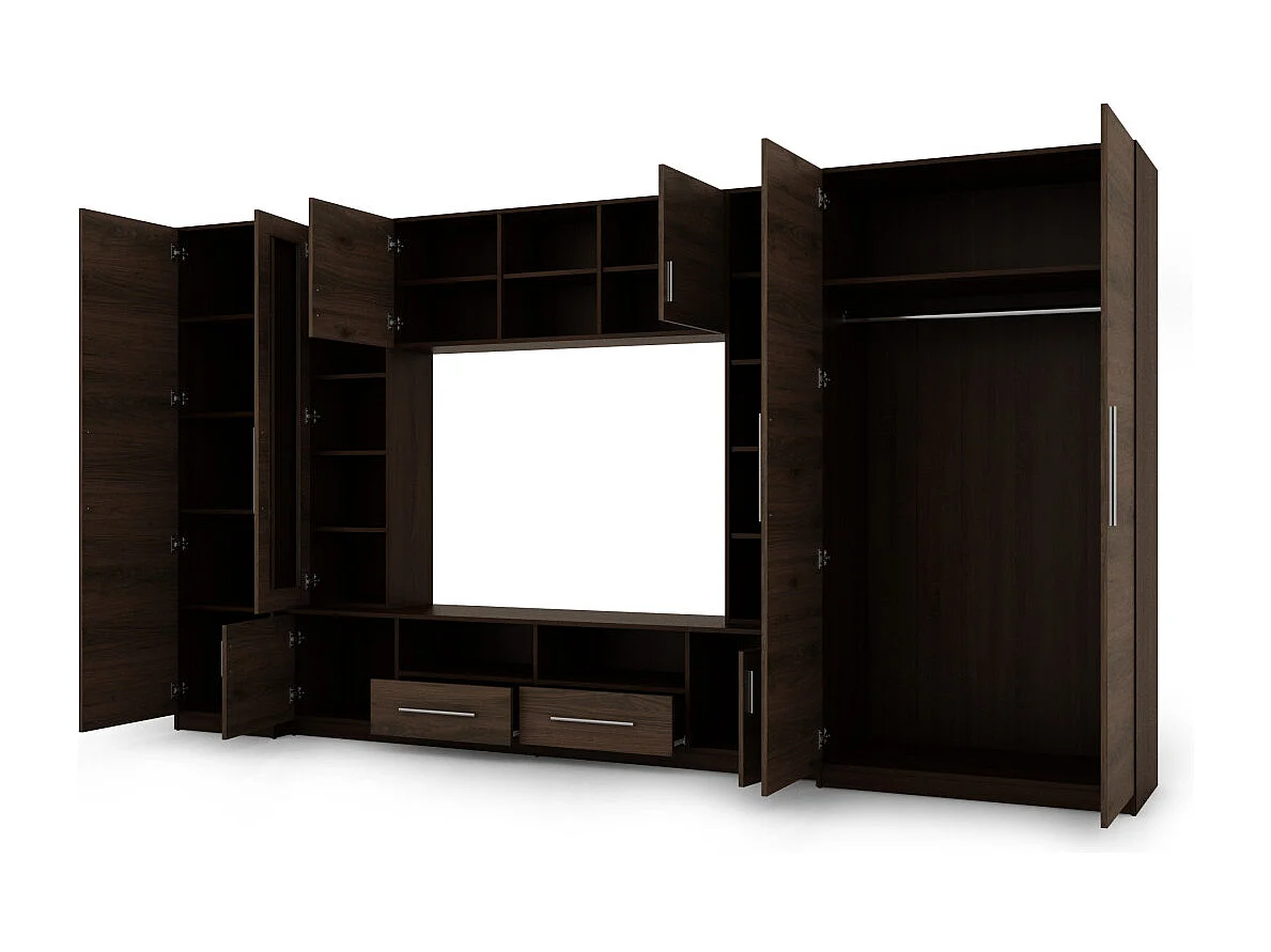 Parete attrezzata con grandi armadi e pensili NEPTUN – Direttamente dal produttore EMEBLAST