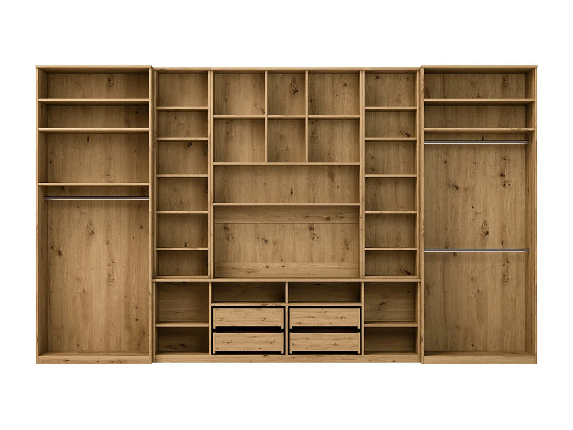 Parete attrezzata con grandi armadi e pensili SAWA – Direttamente dal produttore EMEBLAST