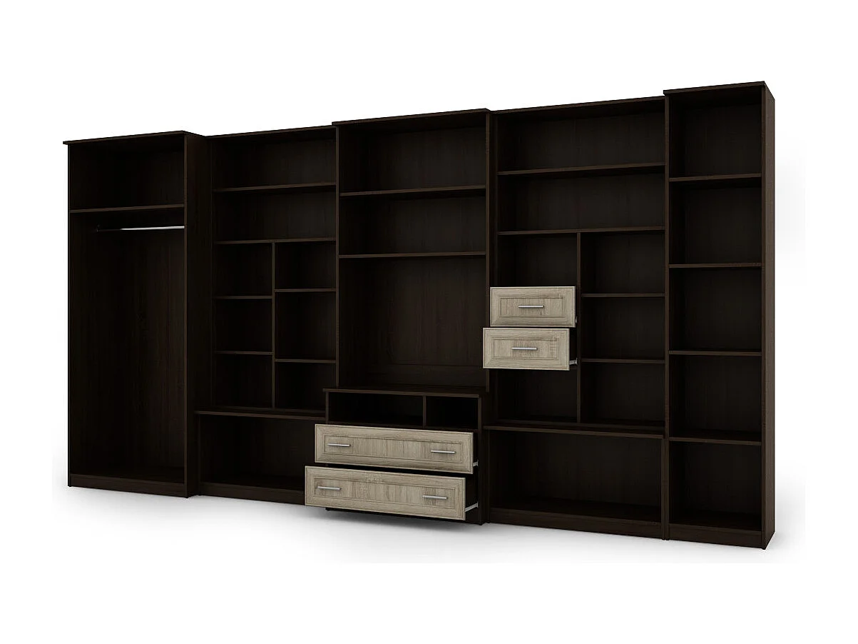 Parete attrezzata con grandi armadi e pensili LENA – Direttamente dal produttore EMEBLAST