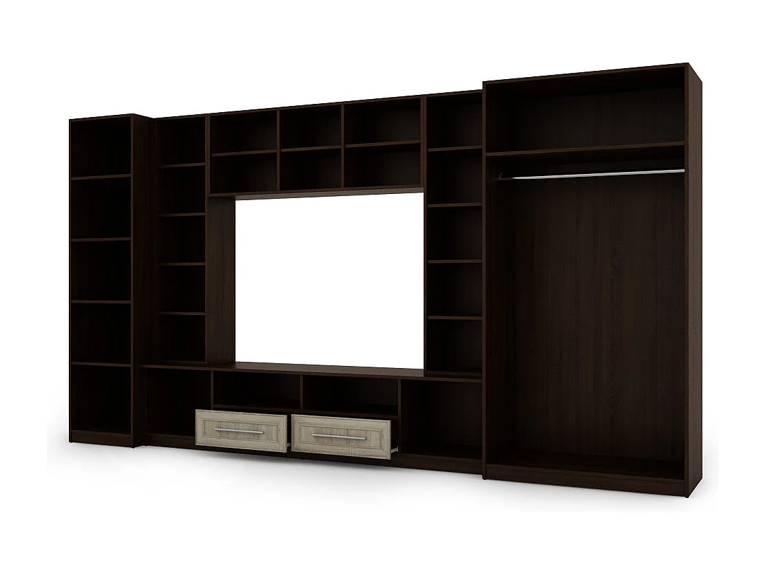 Parete attrezzata con grandi armadi e pensili NEPTUN – Direttamente dal produttore EMEBLAST