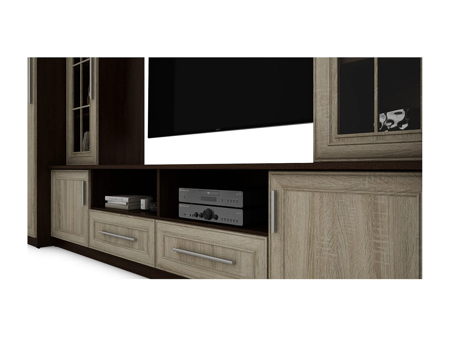 Parete attrezzata con grandi armadi e pensili NEPTUN – Direttamente dal produttore EMEBLAST