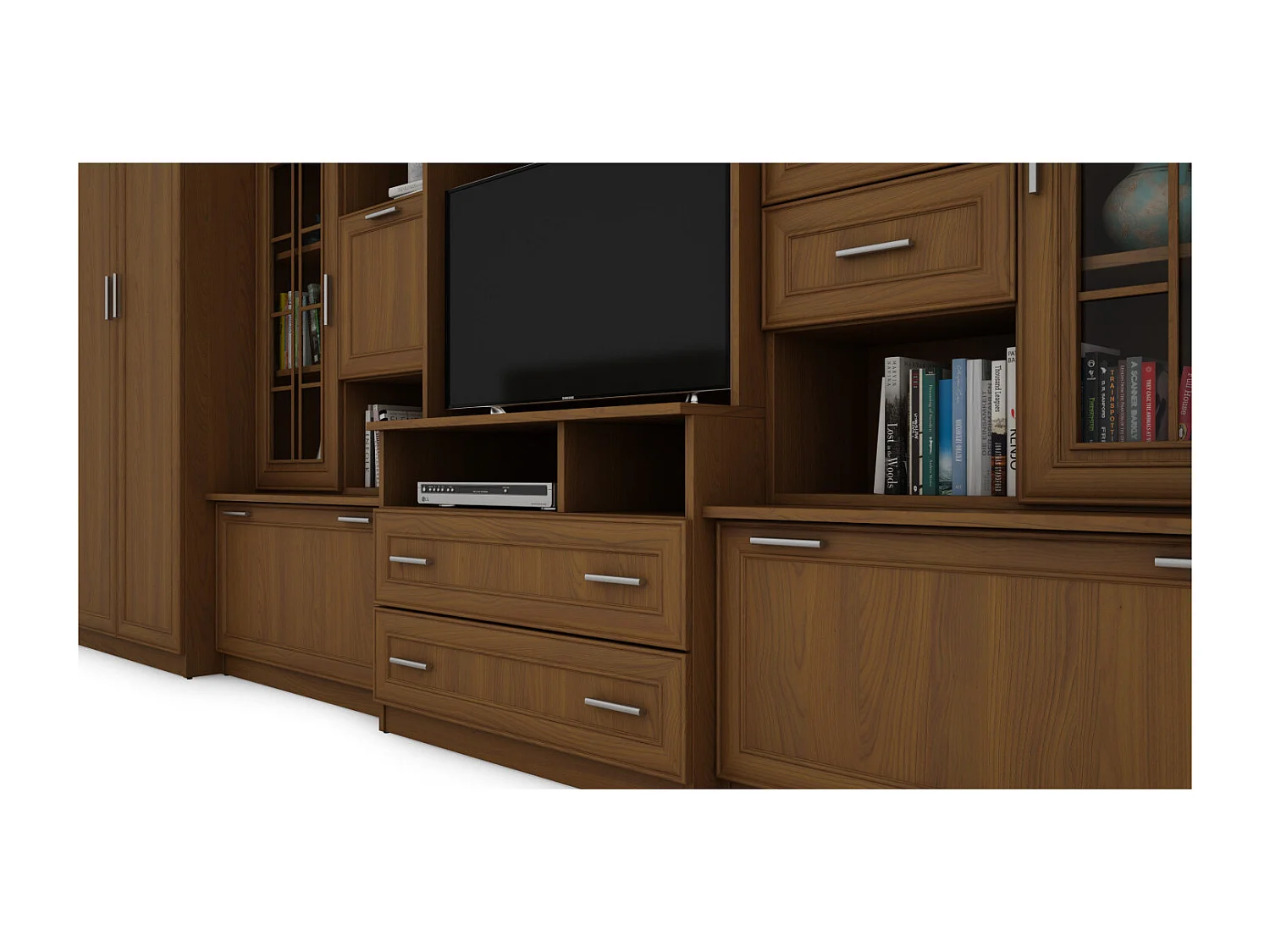 Parete attrezzata con grandi armadi e pensili LENA – Direttamente dal produttore EMEBLAST