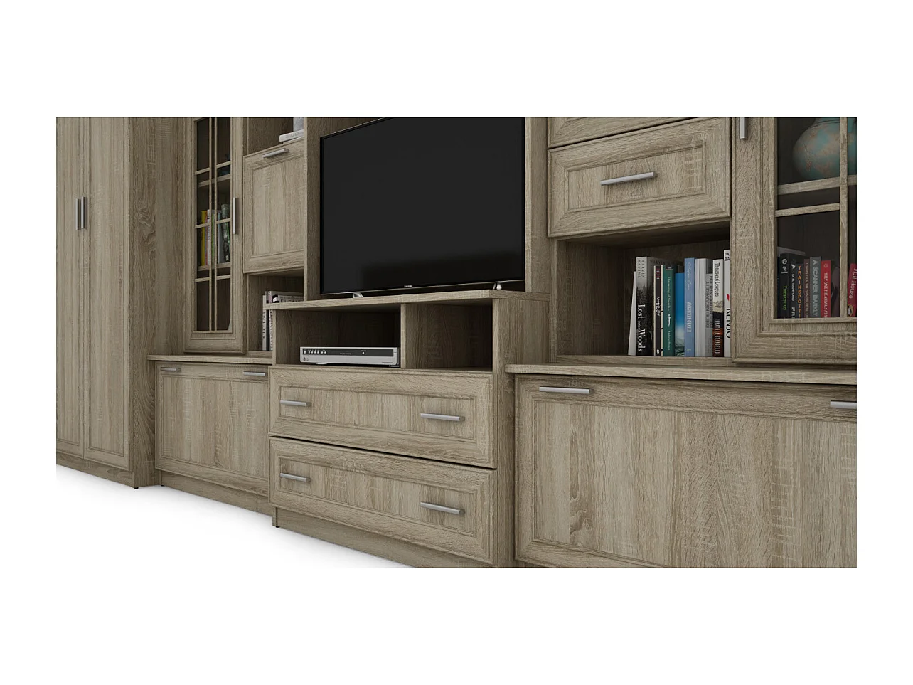 Parete attrezzata con grandi armadi e pensili LENA – Direttamente dal produttore EMEBLAST