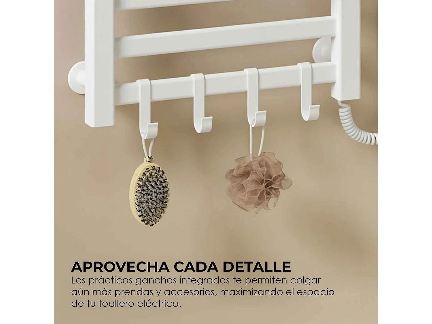 Yoevu - Toallero eléctrico Wi-Fi 100W , pantalla LCD táctil, contro WIFI y Alexa