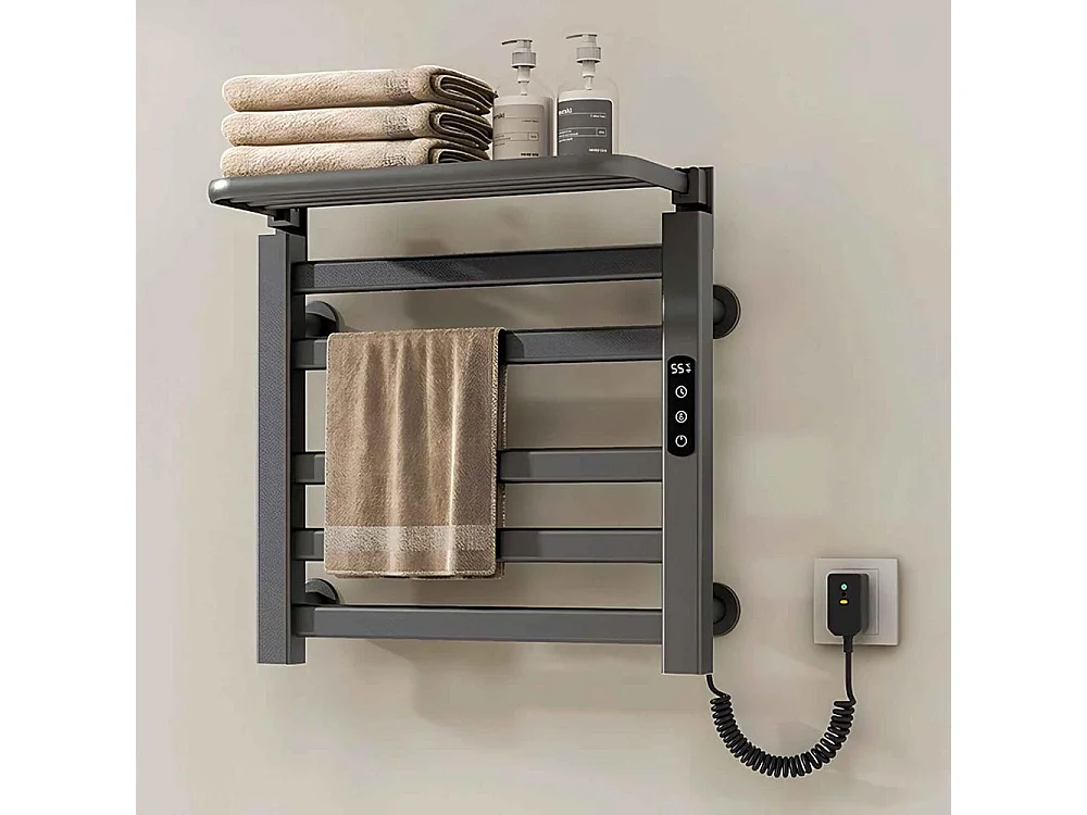 Yoevu - Toallero eléctrico Wi-Fi 100W , pantalla LCD táctil, contro WIFI y Alexa