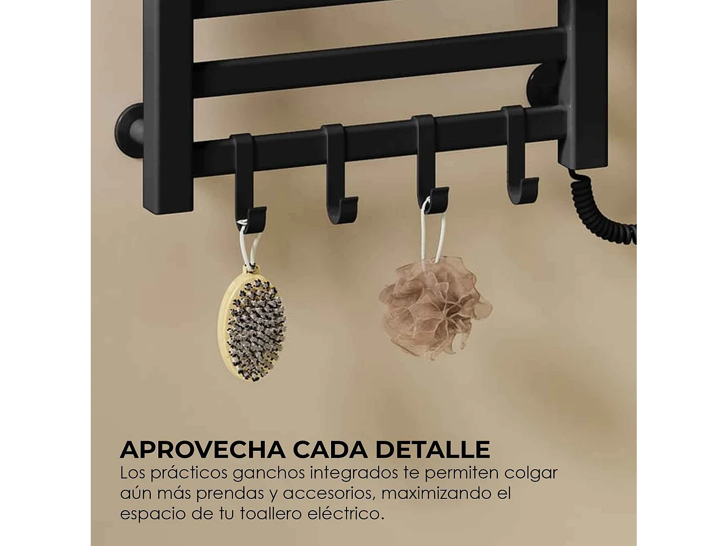 Yoevu - Toallero eléctrico Wi-Fi 100W , pantalla LCD táctil, contro WIFI y Alexa