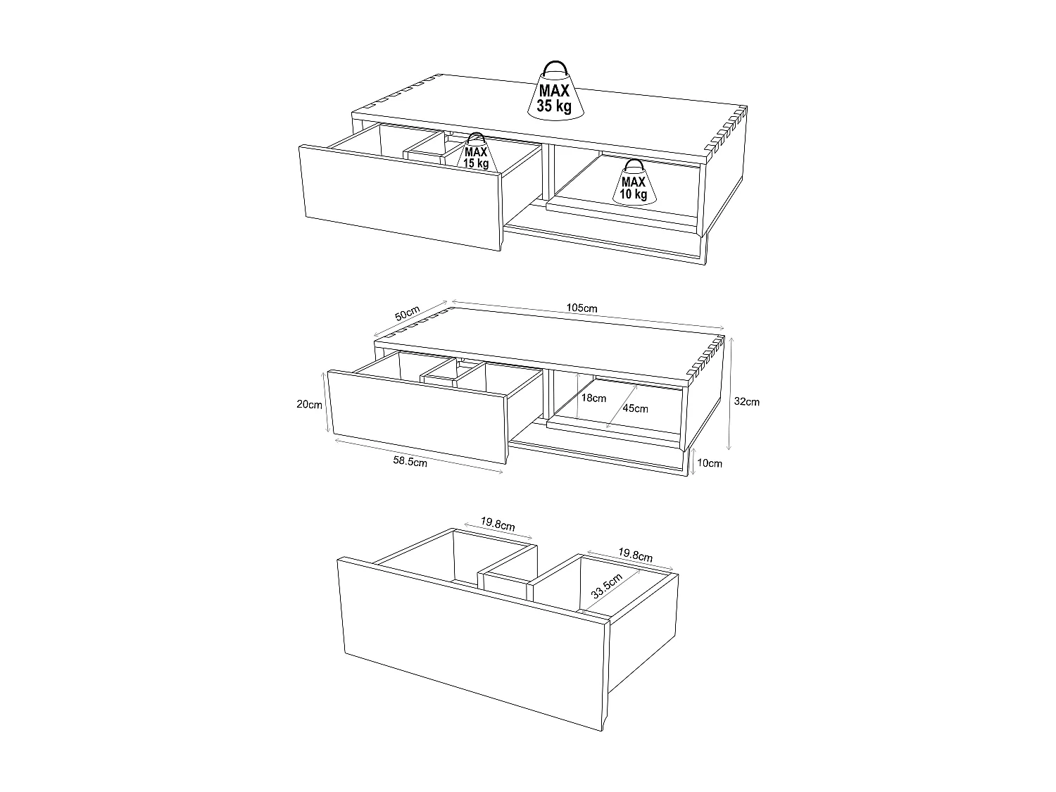 Mobile bagno sospeso in teak con portasciugamani e lavabo da appoggio crema in pietra 105 cm - KUPANG