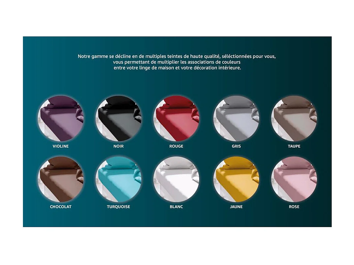 Drap housse uni 160x200 cm ZZZ blanc