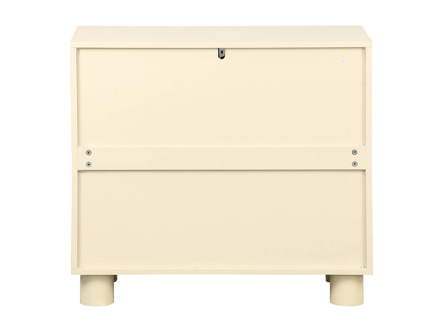 Aparador exótico efecto madera de mango con 2 puertas, 80cm beige