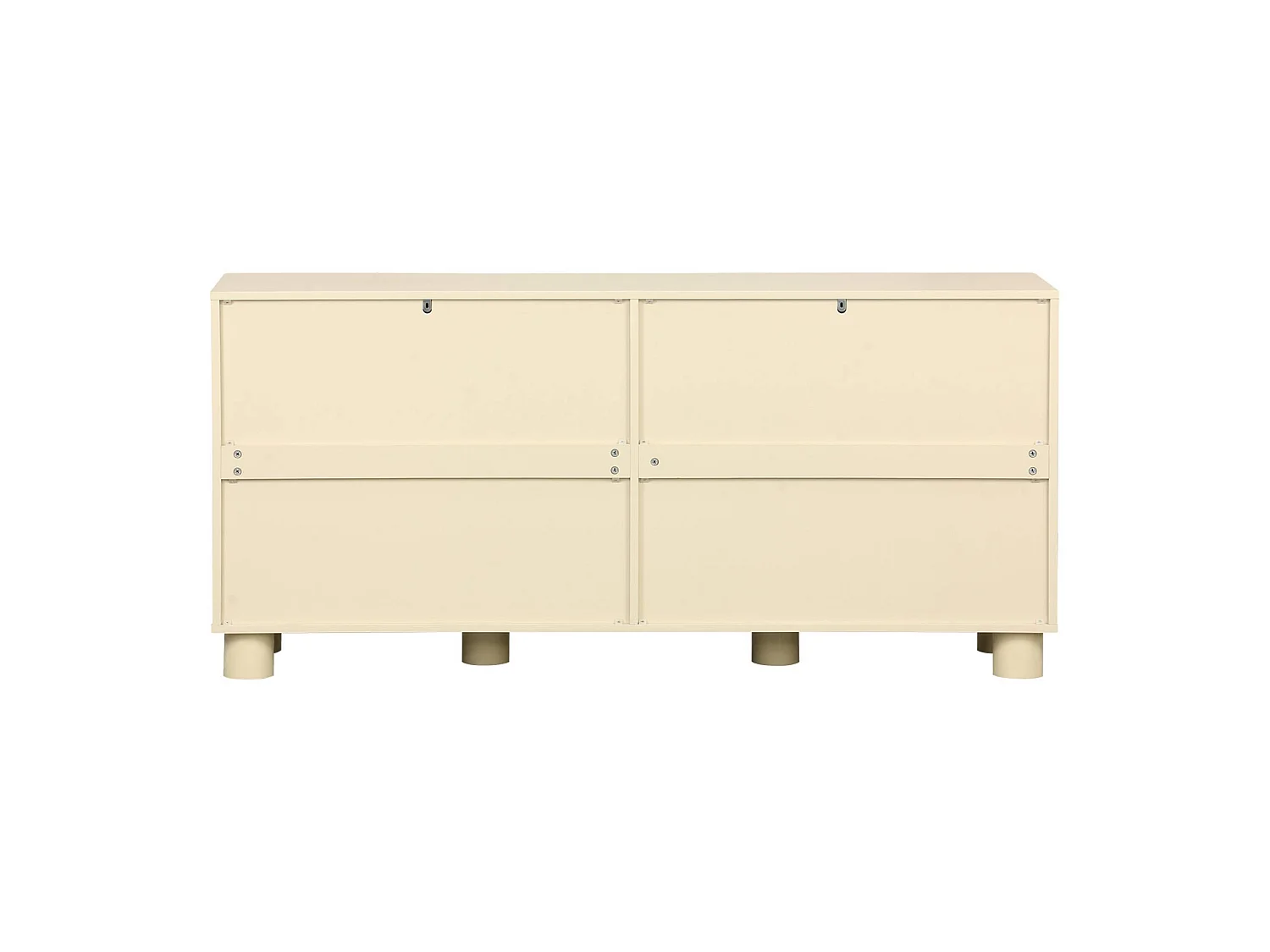 Buffet décor bois beige 4 portes 155cm Pondi