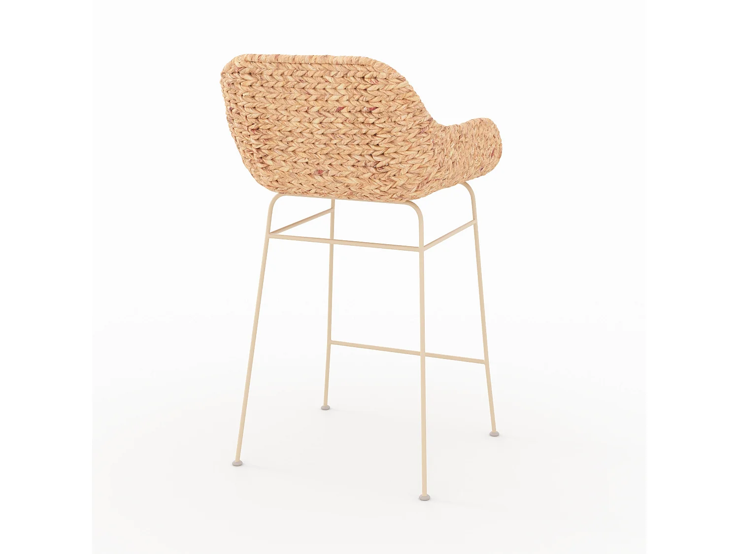 Lote de 2 sillas para isla central 66 cm en material natural - Faro