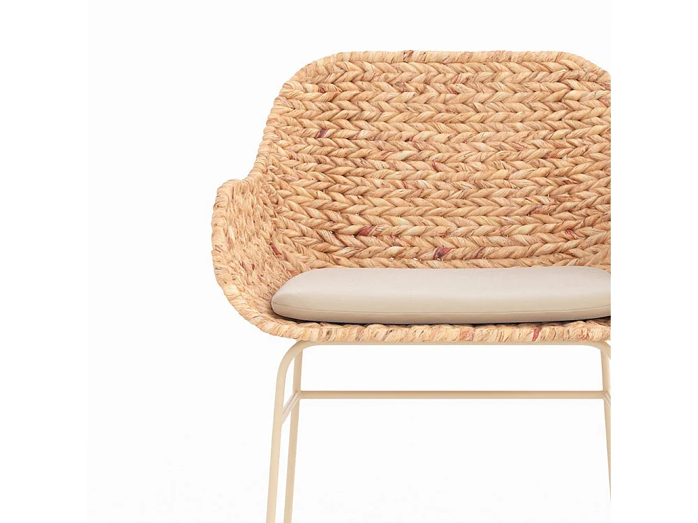 Lote de 2 sillas para isla central 66 cm en material natural - Faro