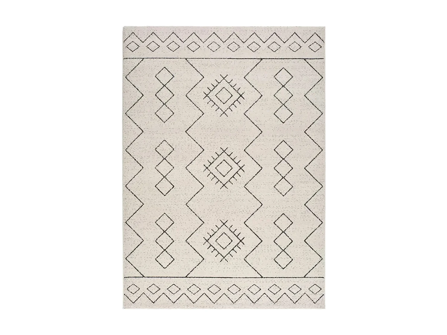 Tapis intérieur - ethnique - blanc - 160 x 230 cm - MALIKA