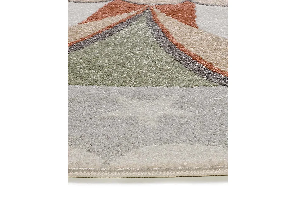 Tapis intérieur rond - enfant cirque - gris - diam.120 cm - BEATS