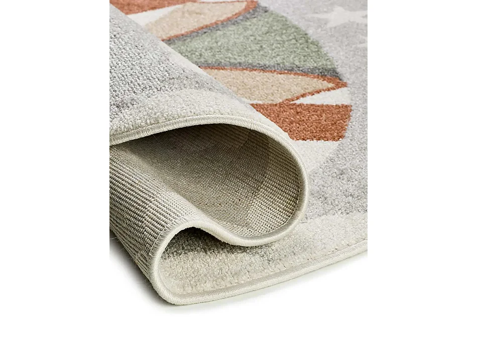 Tapis intérieur rond - enfant cirque - gris - diam.120 cm - BEATS