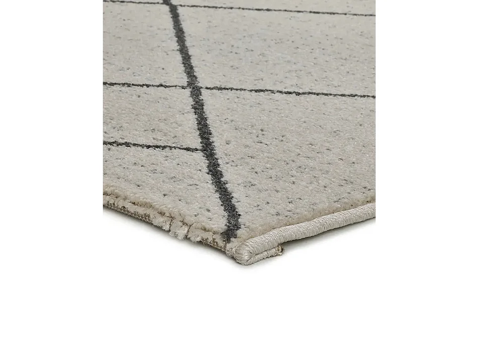 Tapis intérieur - ethnique - blanc - 160 x 230 cm - MALIKA