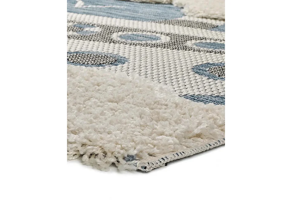 Kinderteppich - Kinder Boot - blau - 115x170 cm - CHINKY