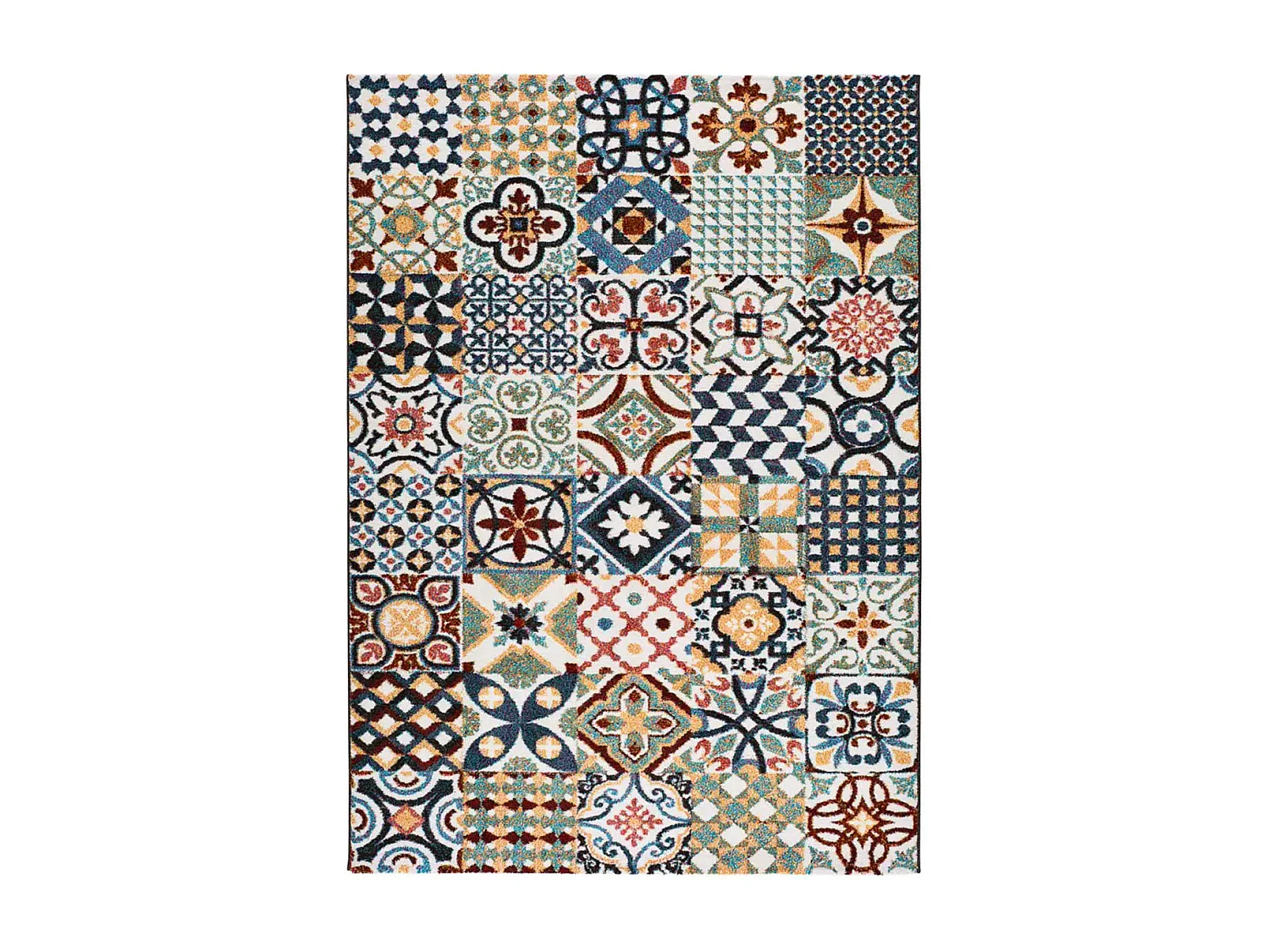 Laagpolig tapijt - geometrisch - veelkleurig - 140x200 cm - MOAR