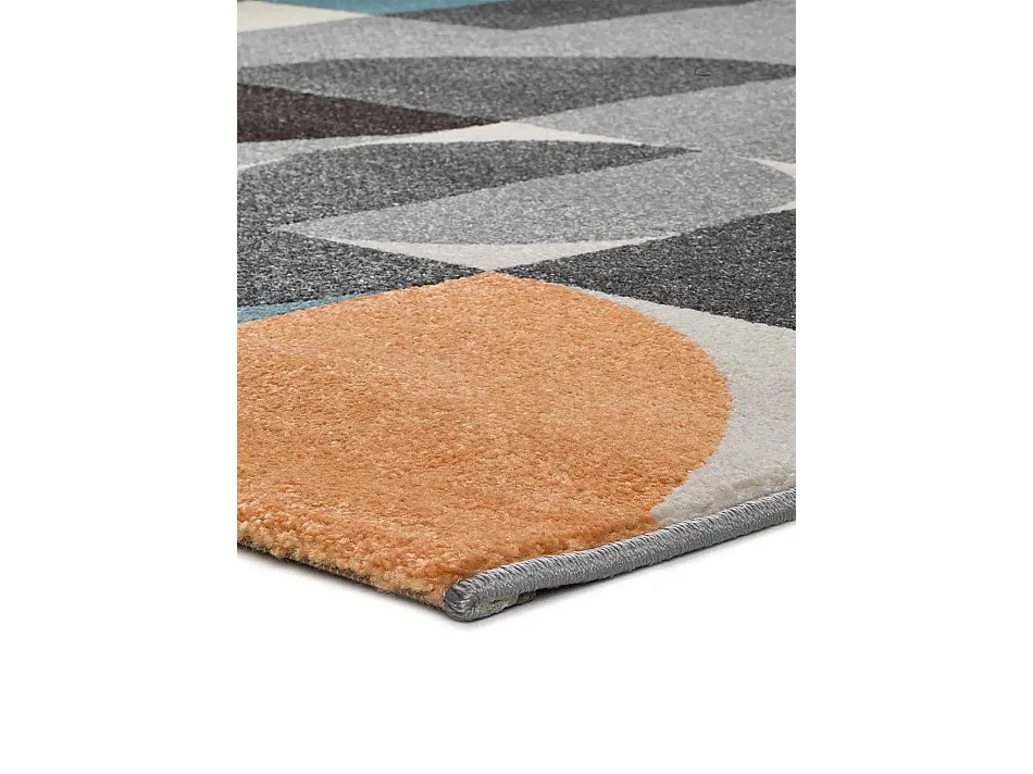 Laagpolig tapijt - geometrisch - veelkleurig - 57x110 cm - DELTA