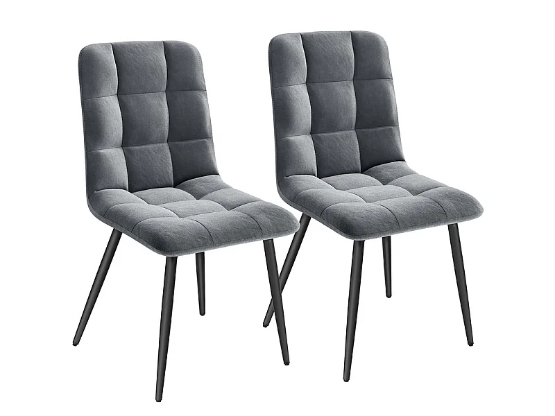 Lot de 6 Chaises Salle à Manger HavenlyHome, Ergonomique, pour Salon, Chambre à Coucher, Noir