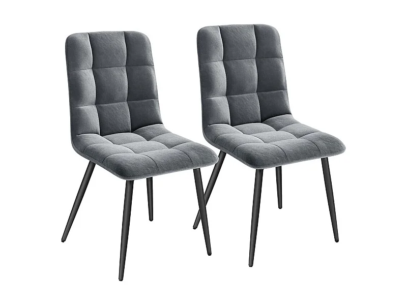 Lot de 6 Chaises Salle à Manger HavenlyHome, Ergonomique, pour Salon, Chambre à Coucher, Noir