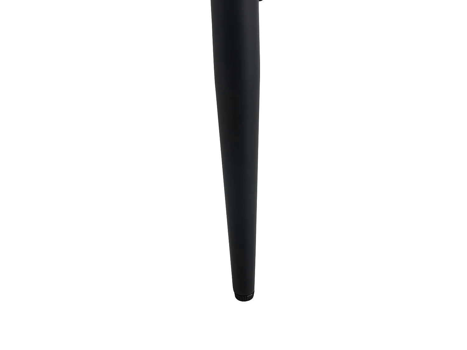 Set di 2 sedie da pranzo - con seduta in similpelle e gambe in metallo nero