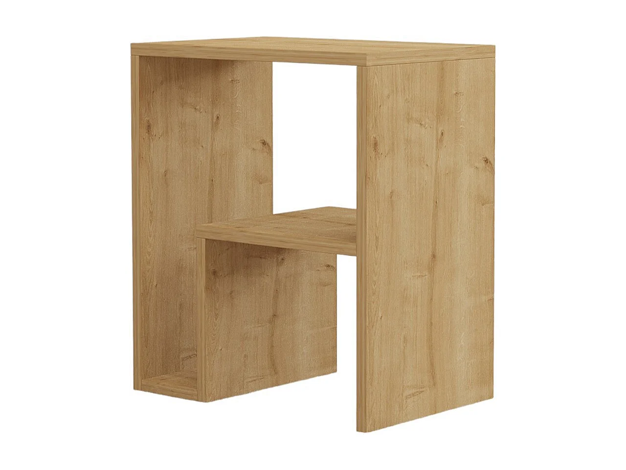 Table d'Appoint en bois "Yepa" - 30 x 52 x 45 cm - Chêne Saphir