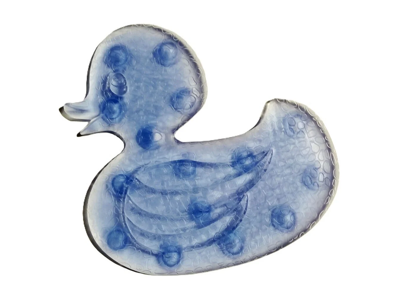 Tapis Antidérapant Pour Receveur De Douche En Forme De Canard, Couleur Bleue