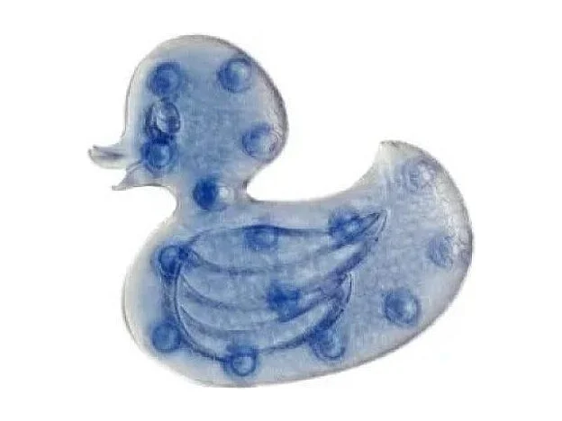 Tapis Antidérapant Pour Receveur De Douche En Forme De Canard, Couleur Bleue