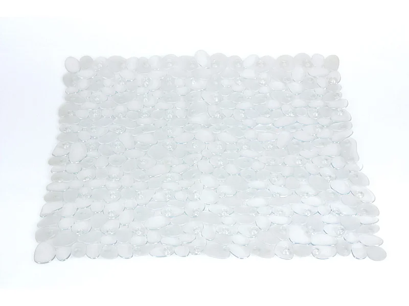 Tapis De Douche Antidérapant Effet Pierres Transparent | Riva