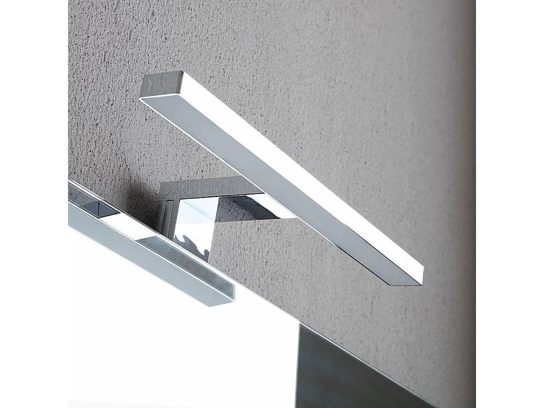 Meuble De Salle De Bains 90Cm Chêne Naturel Avec Lavabo Blanc Et Miroir | Valentina