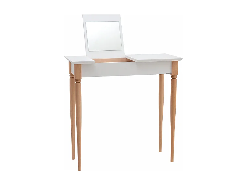 Petite coiffeuse avec miroir 65 x 35 cm Mamo Blanc