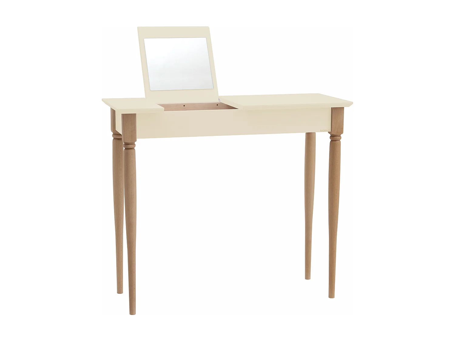 Petite coiffeuse avec miroir 85 x 35 cm Mamo Blanc Craie