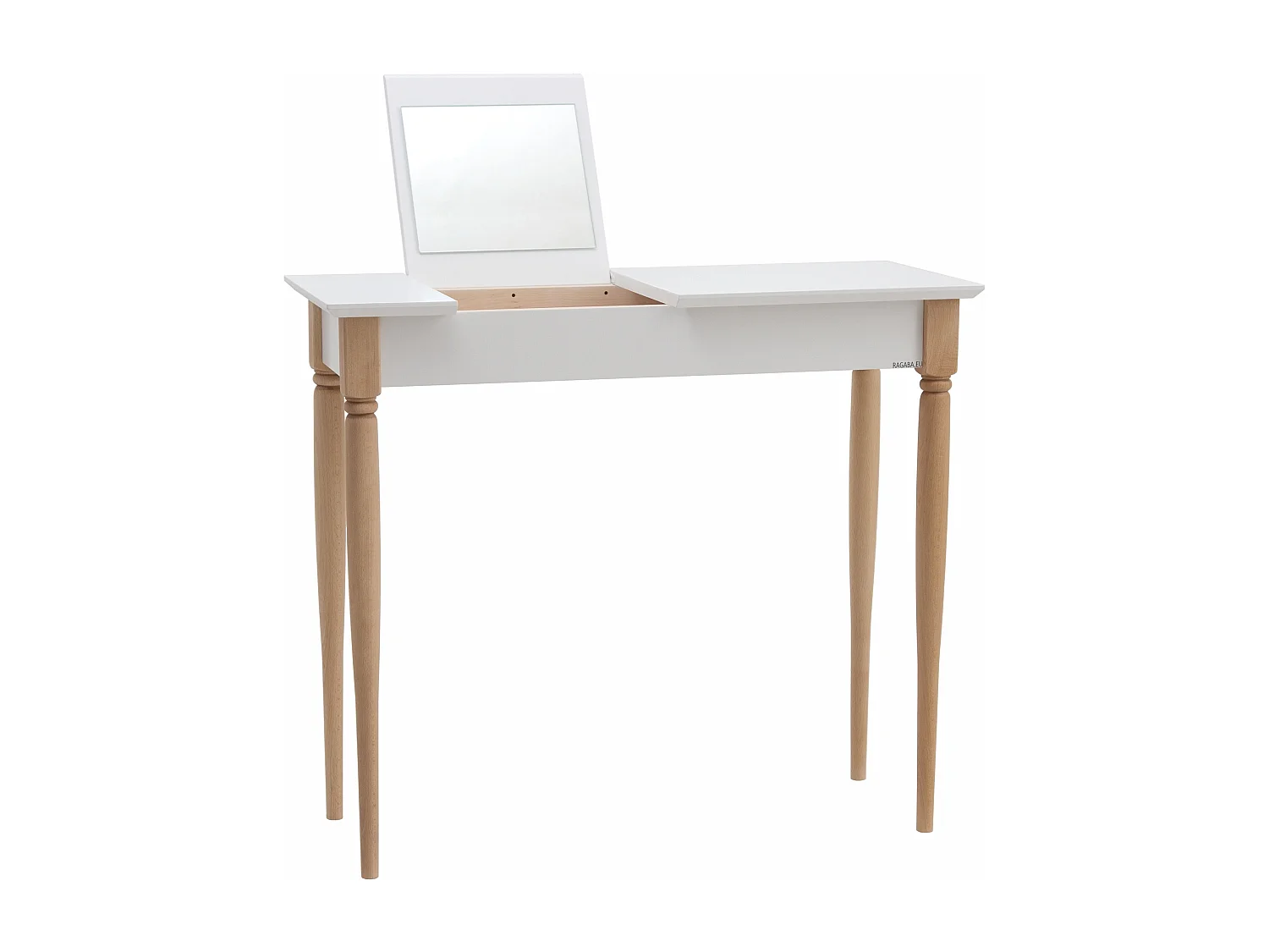 Petite coiffeuse avec miroir 85 x 35 cm Mamo Blanc