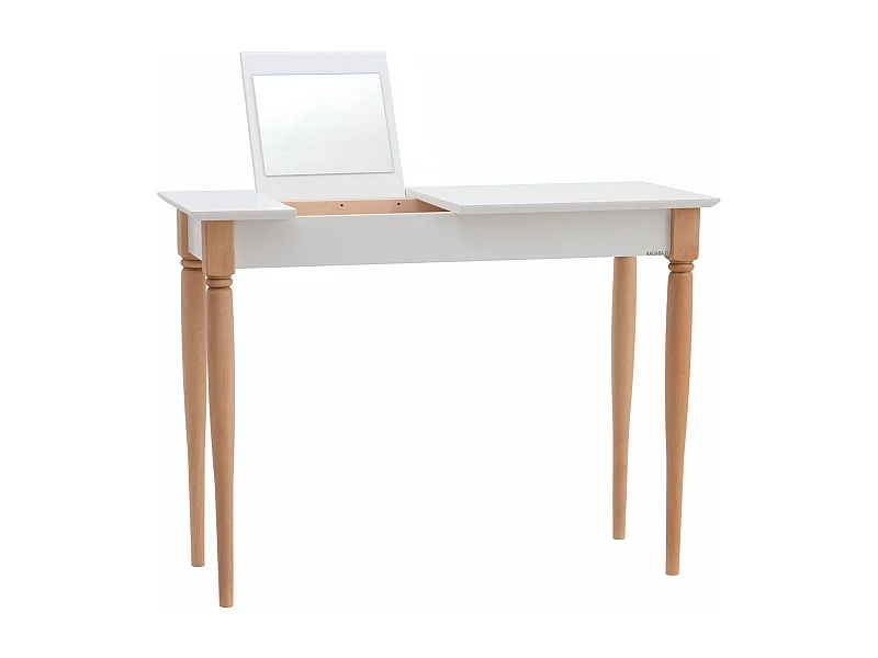 Petite coiffeuse avec miroir 105 x 35 cm Mamo Blanc