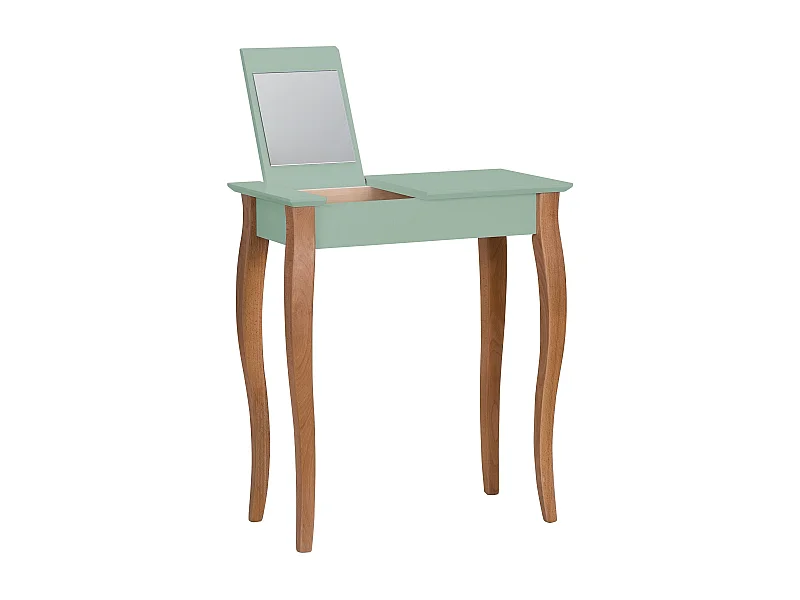 Petite coiffeuse avec miroir 65 x 35 cm Lillo Vert Sauge