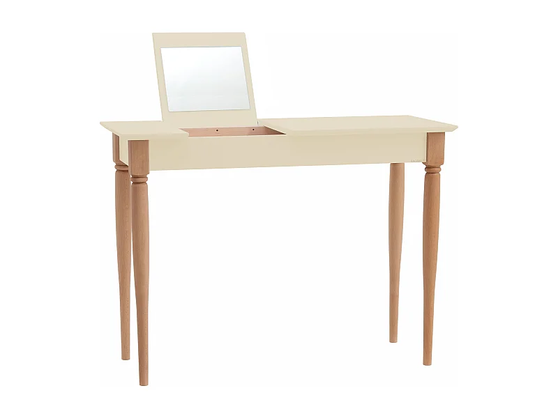 Petite coiffeuse avec miroir 105 x 35 cm Mamo Blanc Craie