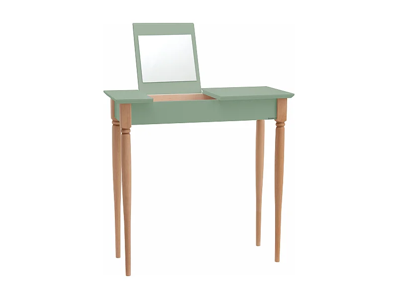 Petite coiffeuse avec miroir 65 x 35 cm Mamo Vert Sauge