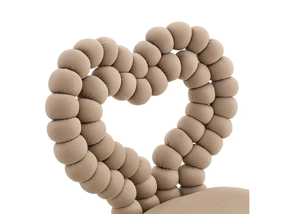 Fluwelen eetkamerstoelen (set van 2), rugleuning met driehoekige uitsparing, poten van zwart geverfd metaal, camelkleurig