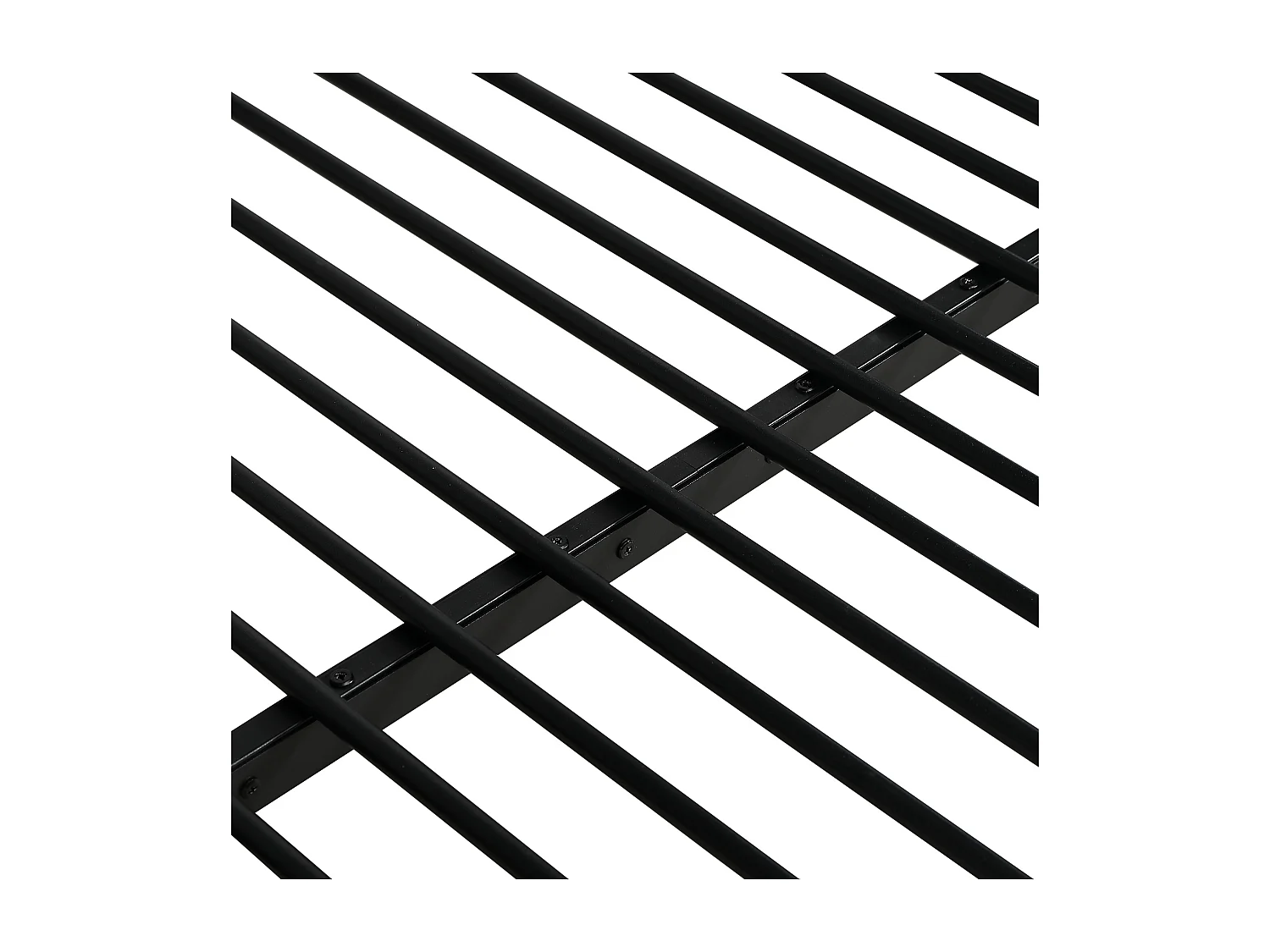 Lit mezzanine 120x200 cm avec escalier d’angle 4 marches bureau et rangements, métal et MDF noir (Sans matelas)