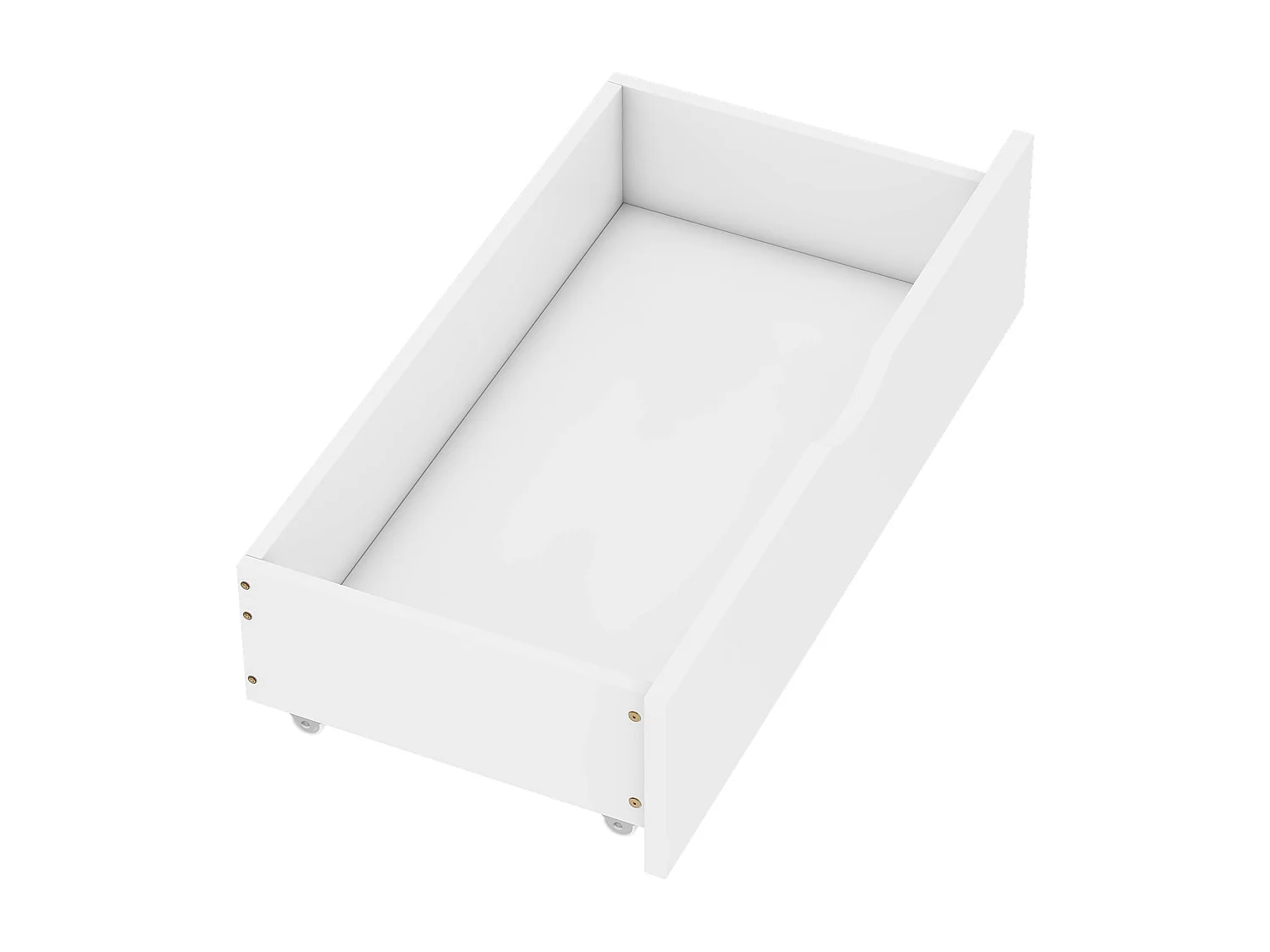 Lit superposé 90x200cm style minimaliste fonctionnel pin et MDF blanc (Sans matelas)