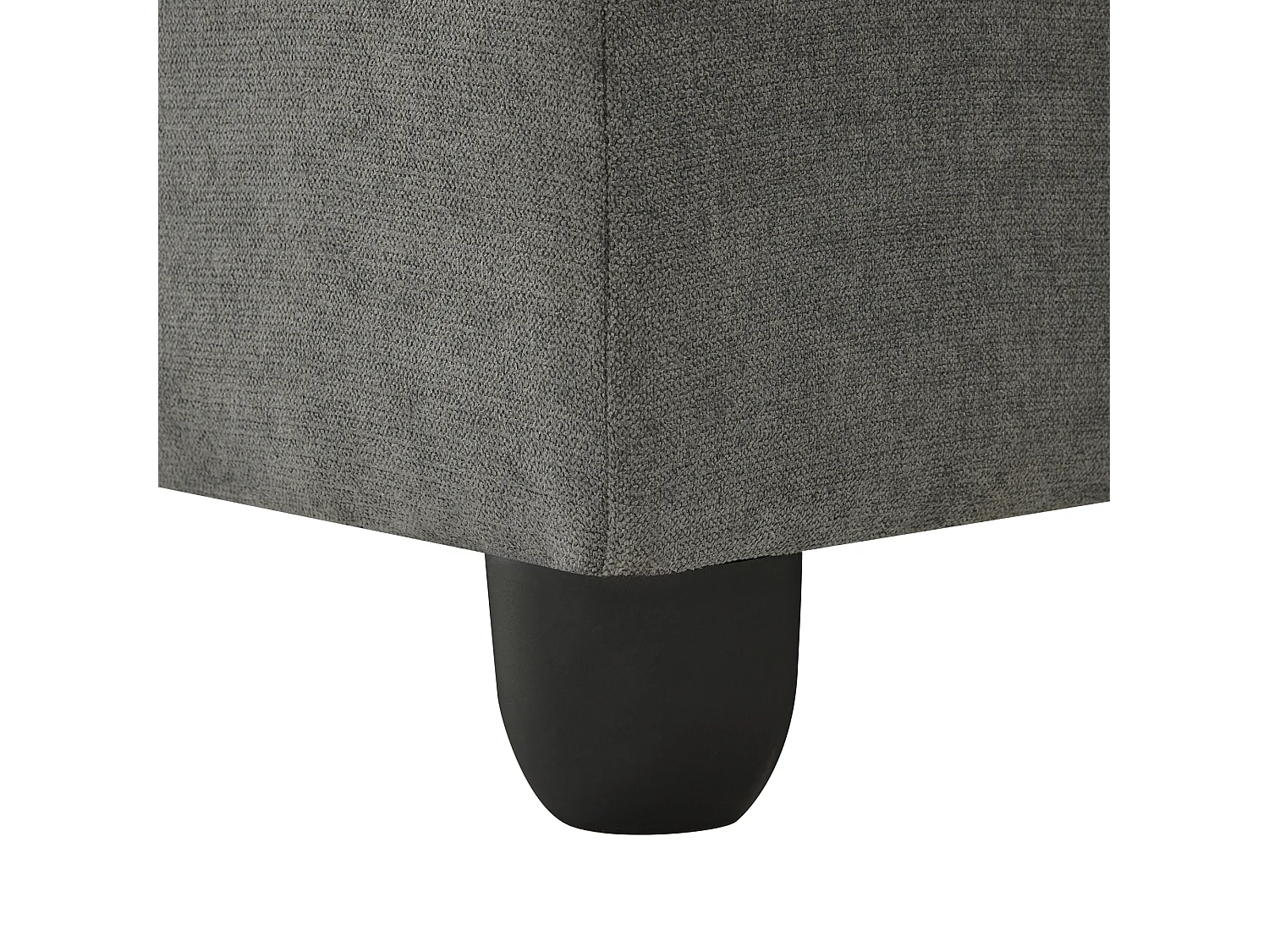 Canapé d'angle 220x194x85cm contemporain soutien ergonomique coton et lin salon gris