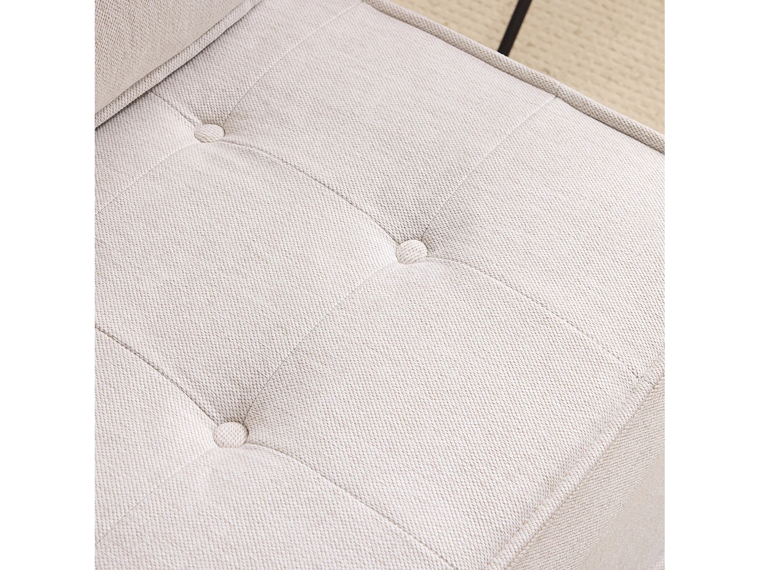 Canapé modulaire Léger Facile à déplacer Modulable Contreplaqué Beige