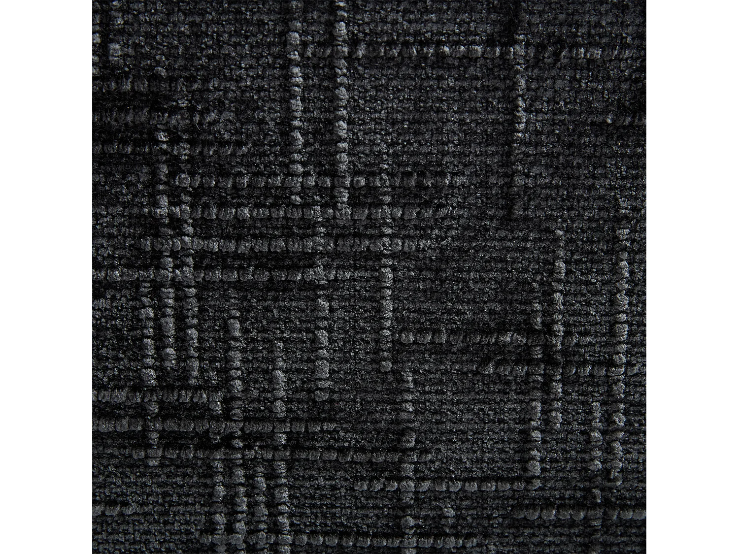 Canapé deux places 175x83x78cm style contemporain assise moelleuse tissu chenille bureau noir