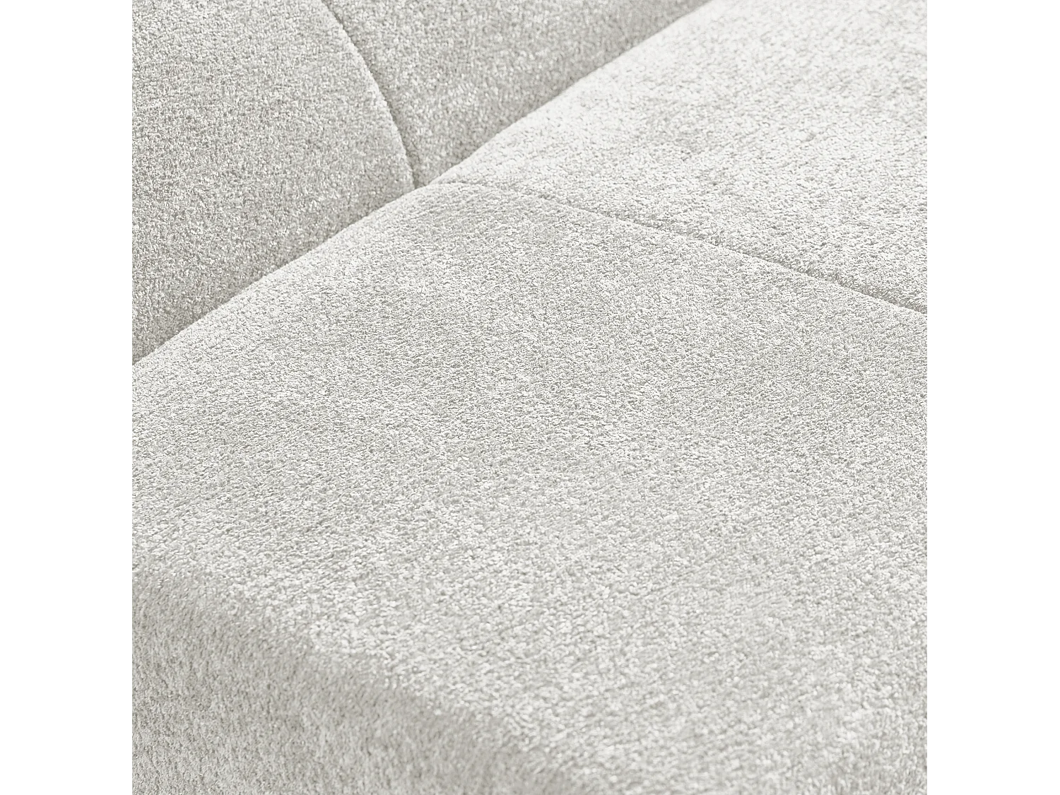 Canapé 94x110x79cm style moderne fonction assise confortable rembourrage mousse velours blanc séjour