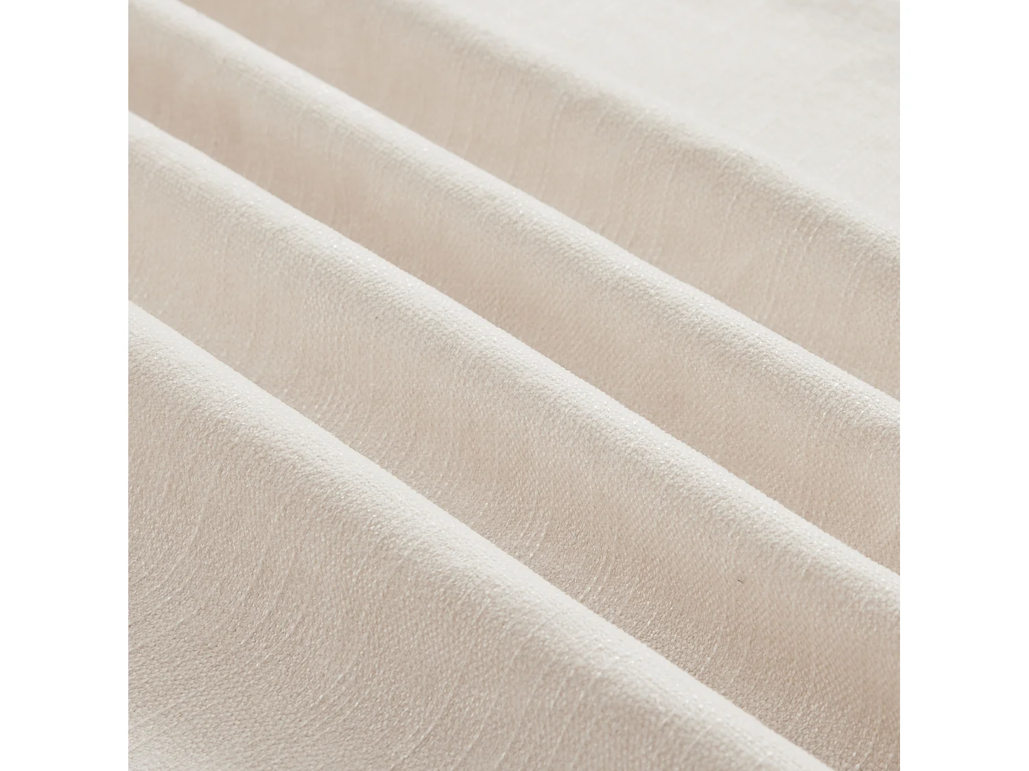 Canapé modulable Modules indépendants Chenille blanc Pieds fuseau Style contemporain