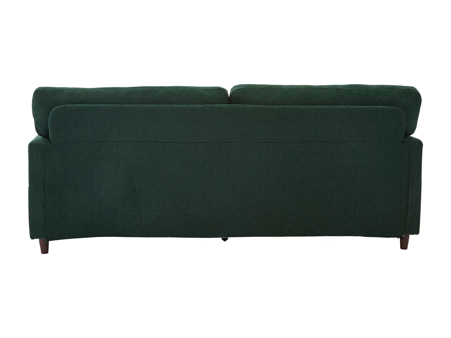 Canapé 2 places 203x77.5x86 cm, port USB C, bande LED, porte gobelets, poches latérales, chenille émeraude