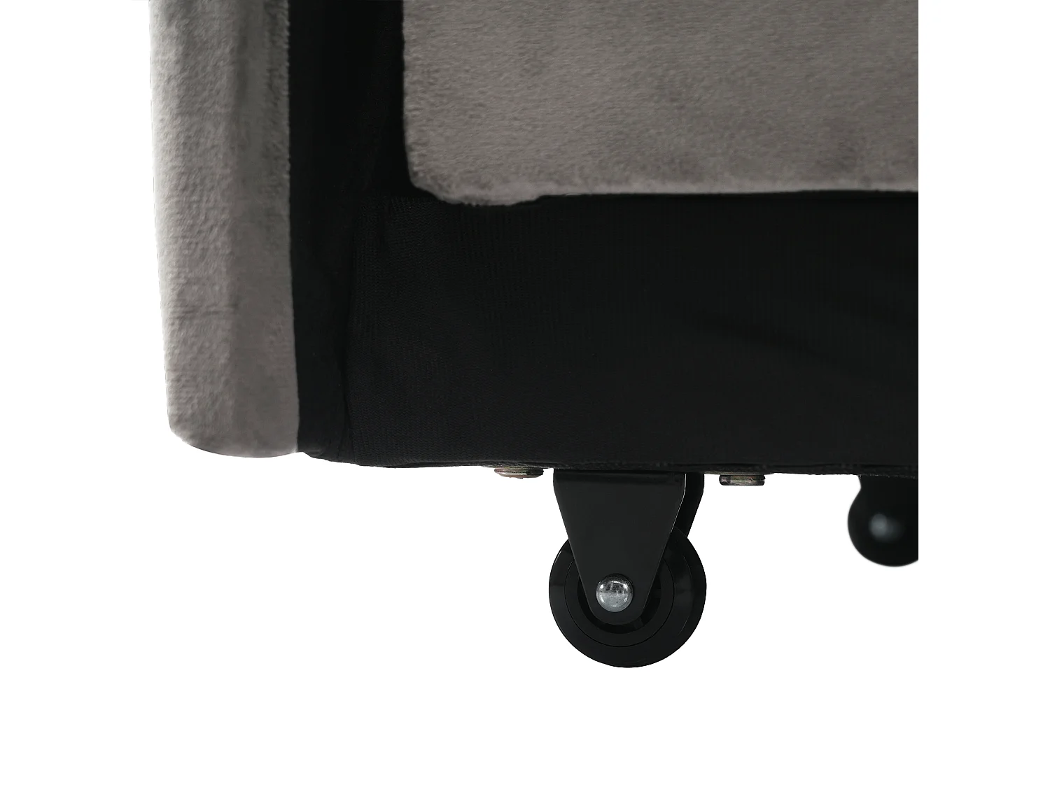 Fauteuil convertible 83x167x76 cm, 3 en 1, dossier réglable, porte gobelets, support téléphone, mousse, gris anthracite