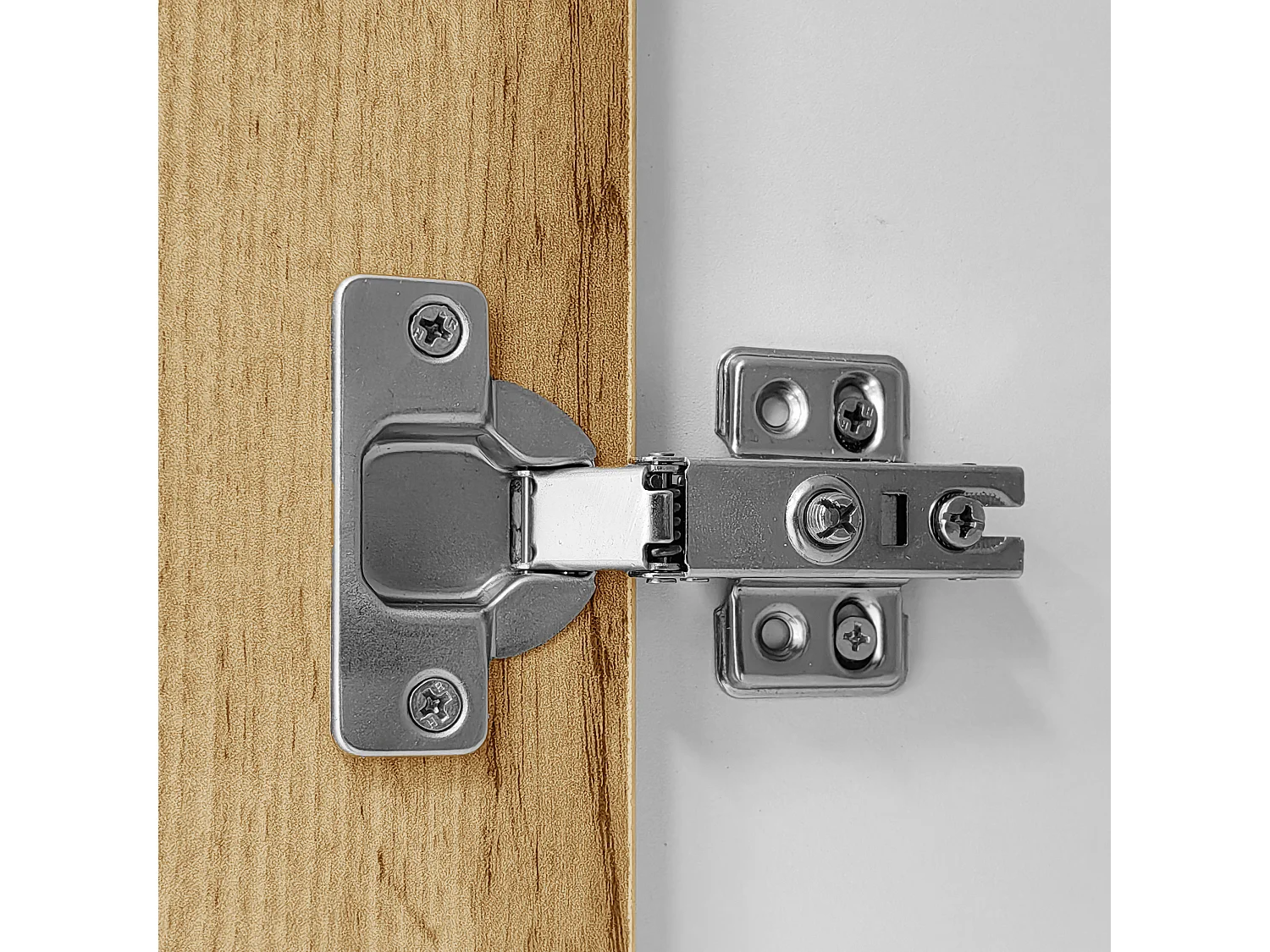 Mobile ingresso 110x38x190cm Grande capacità design moderno MDF e pannello truciolare bianco e effetto legno fianchi effetto rattan panca integrata